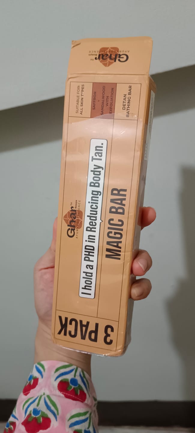 Customer photo review of Magic Soap (Sandal Wood and Saffron Soap)