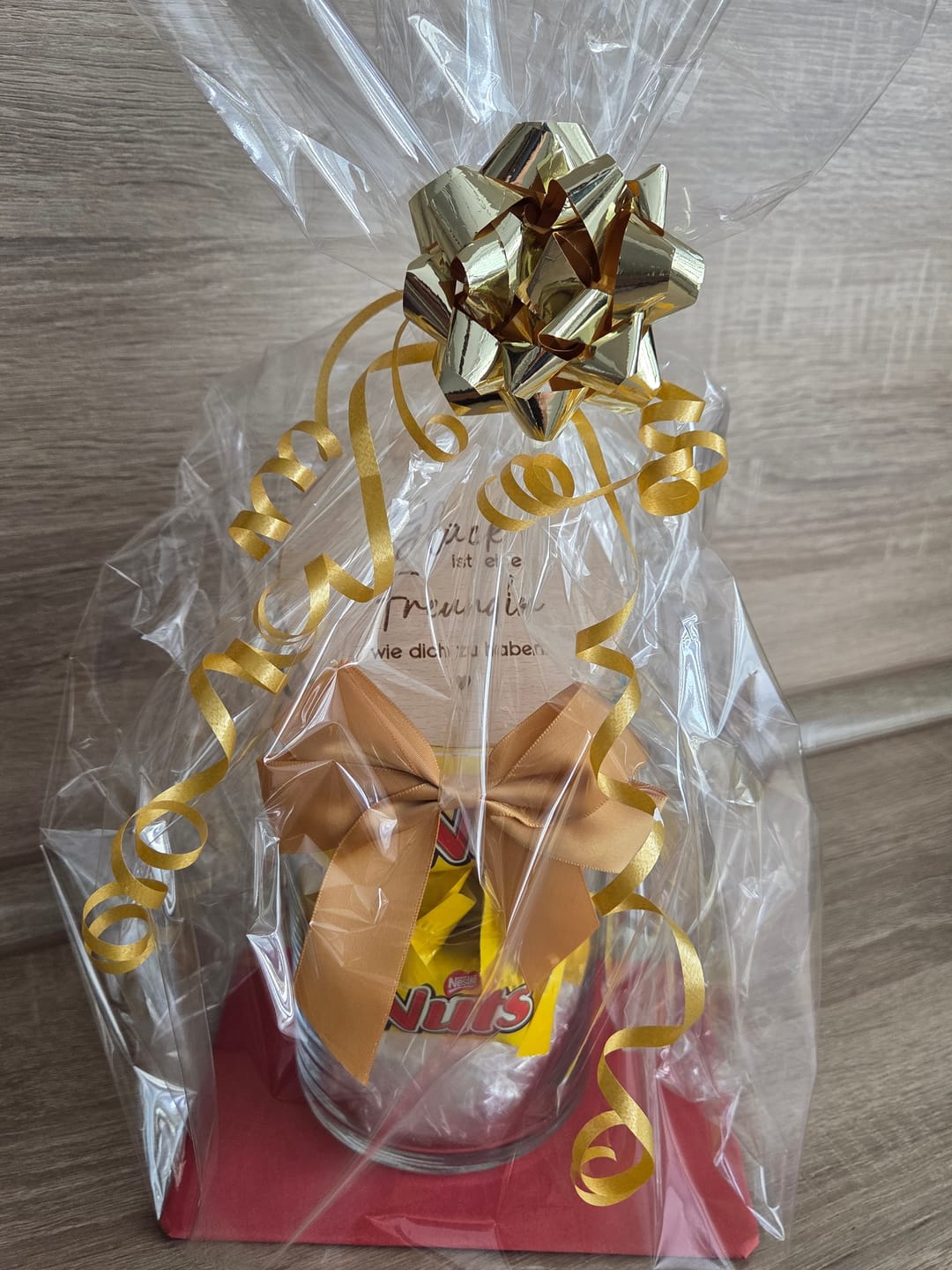Customer photo review of Geschenk-Glas "Glück ist, eine Freundin wie dich zu haben"
