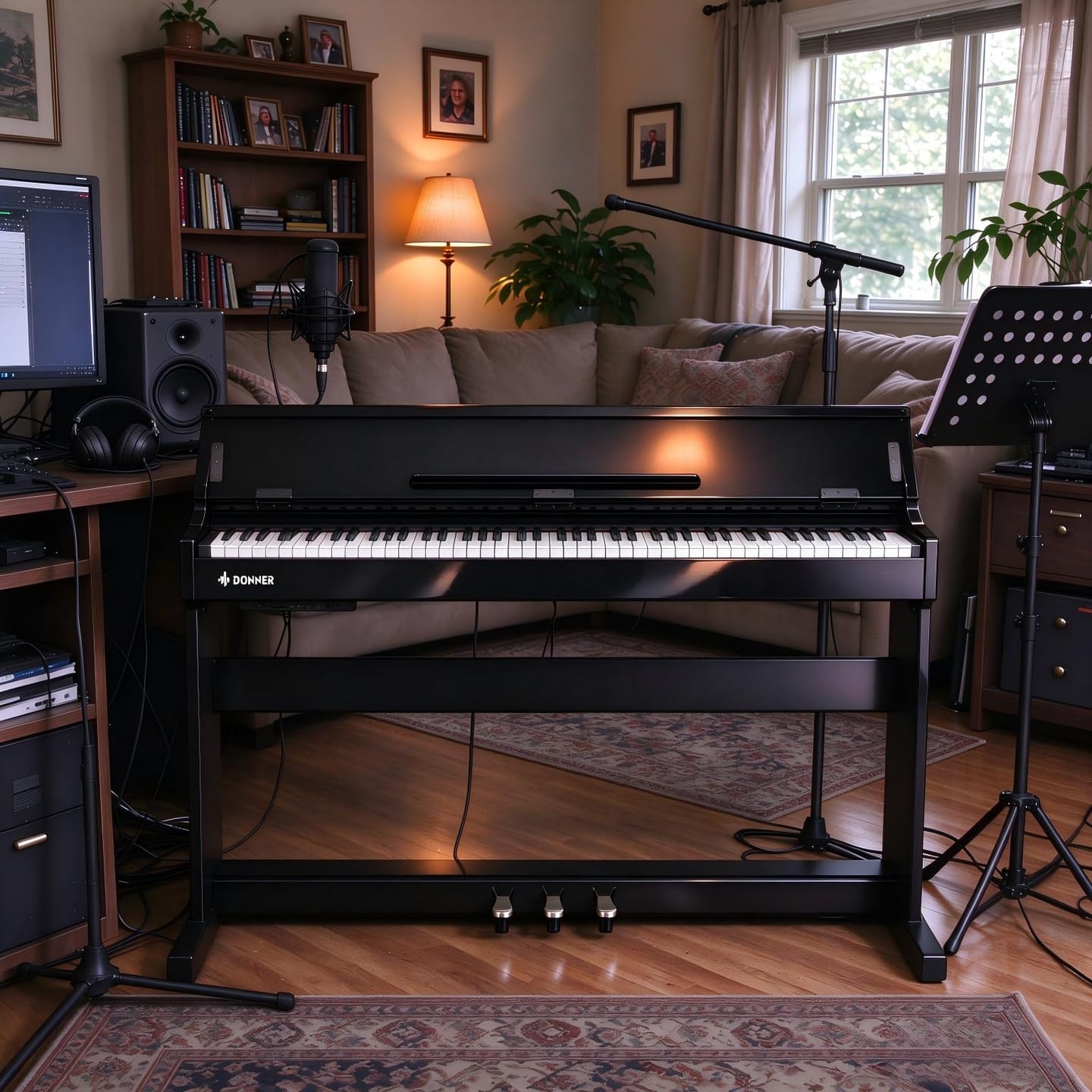 Customer photo review of Donner DDP-75 Piano Numérique Droit Noir Laqué, 88 Touches à Action de Marteau
