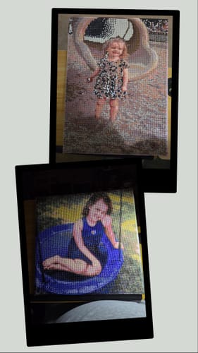 Amy J.’s finished Custom Photo diamond painting