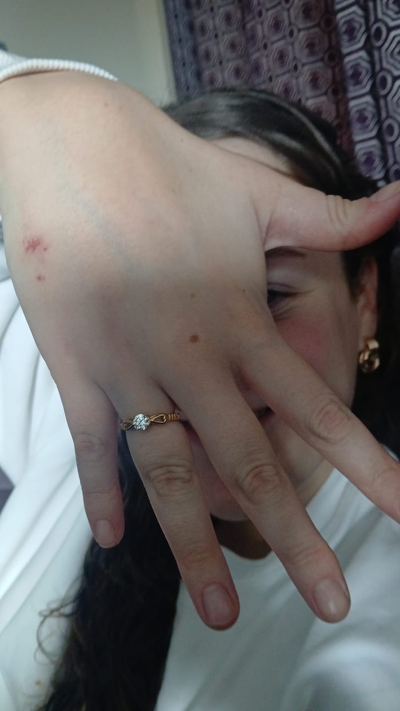 Customer photo review of Princess Ring Gold