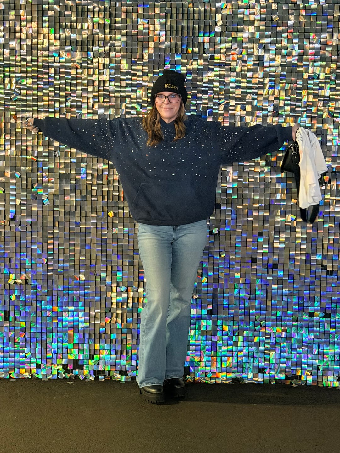 Customer photo review of Aelfric Eden Rhinestone Pullover Hoodie