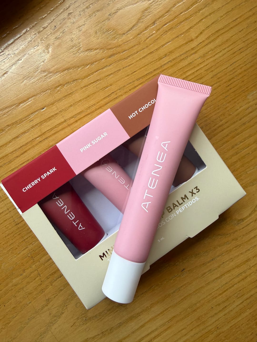 Customer photo review of Kit mini peptide lip balm x3