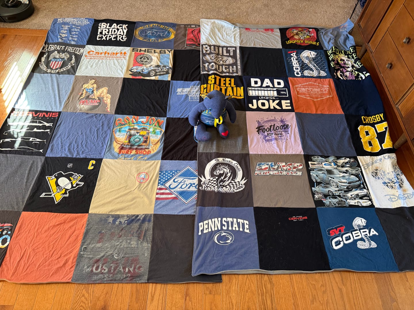 Customer photo review of Project Repat T-Shirt Quilt