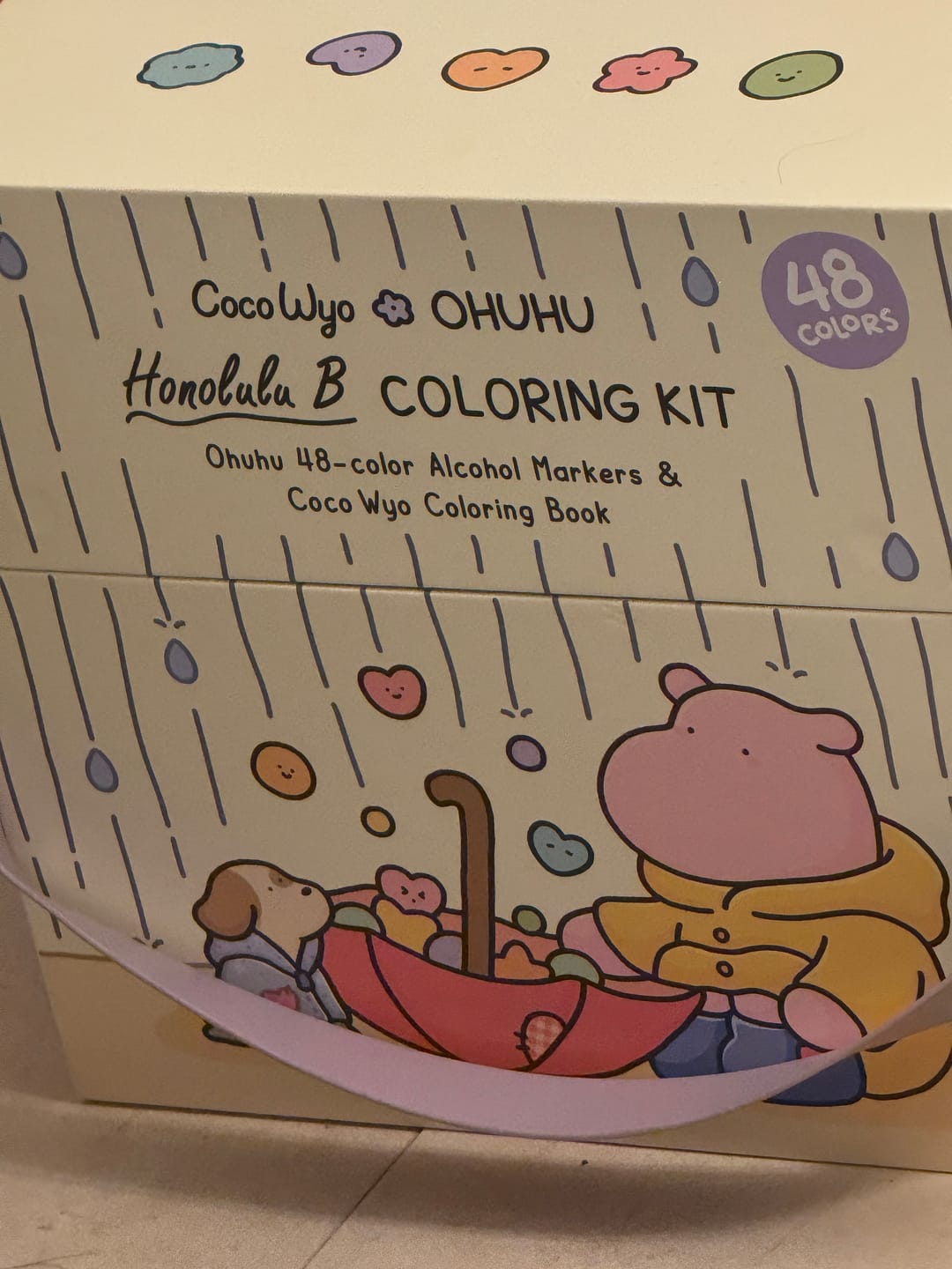 Customer photo review of Ohuhu x Coco Wyo Cozy Mood Coloring Kit, Honolulu B 48 Colors Alcohol Markers with Brush & Fine Dual Tips, Coloring Book with Mood Tracker Pages