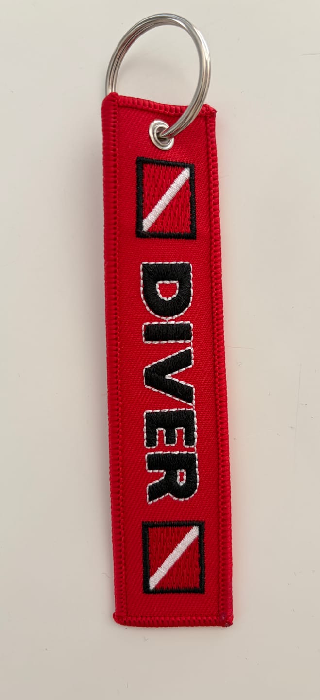 Customer photo review of Embroided Key Chain: Diver