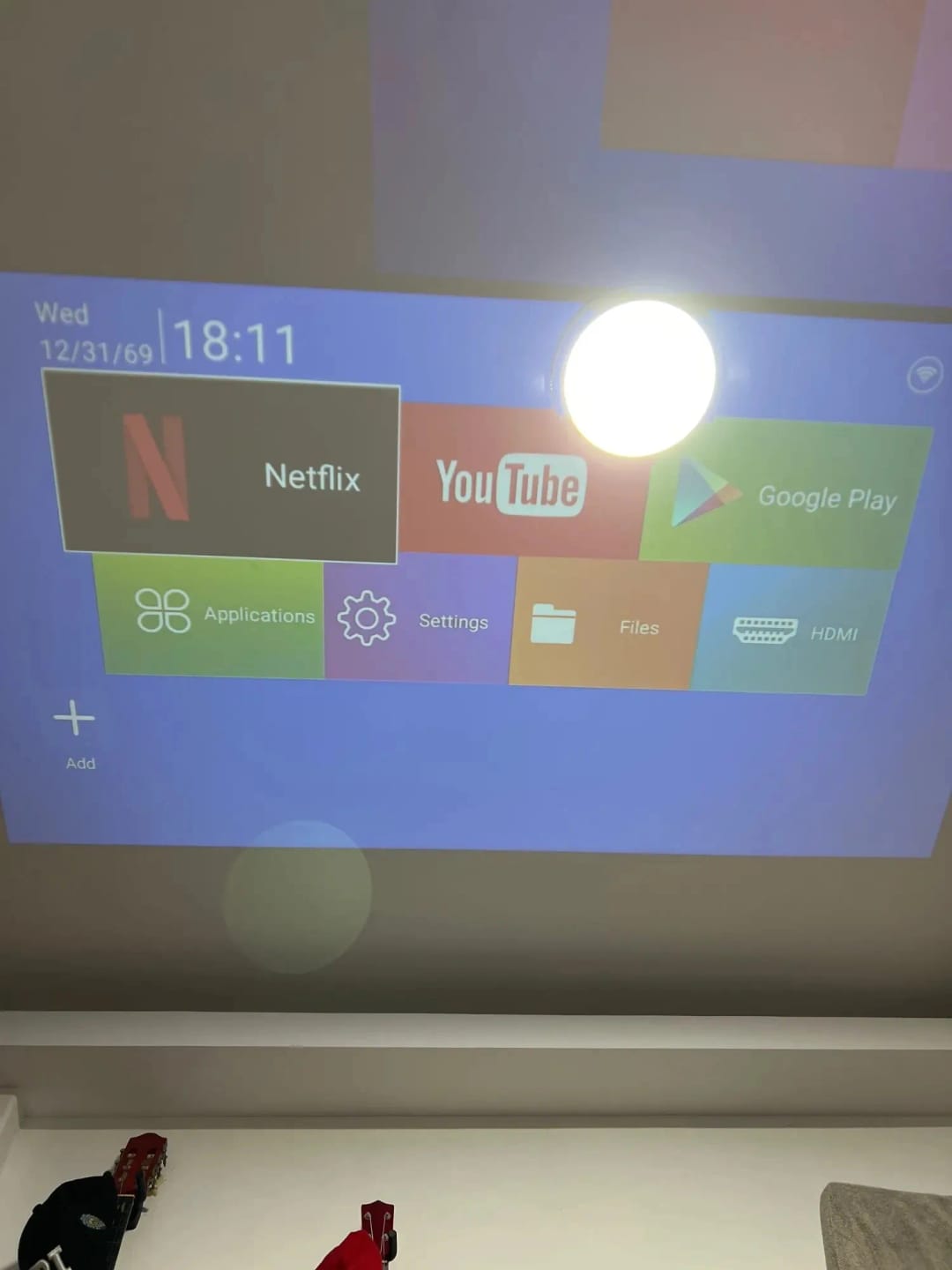 Customer photo review of Stellyo - 4K Pivot Projector