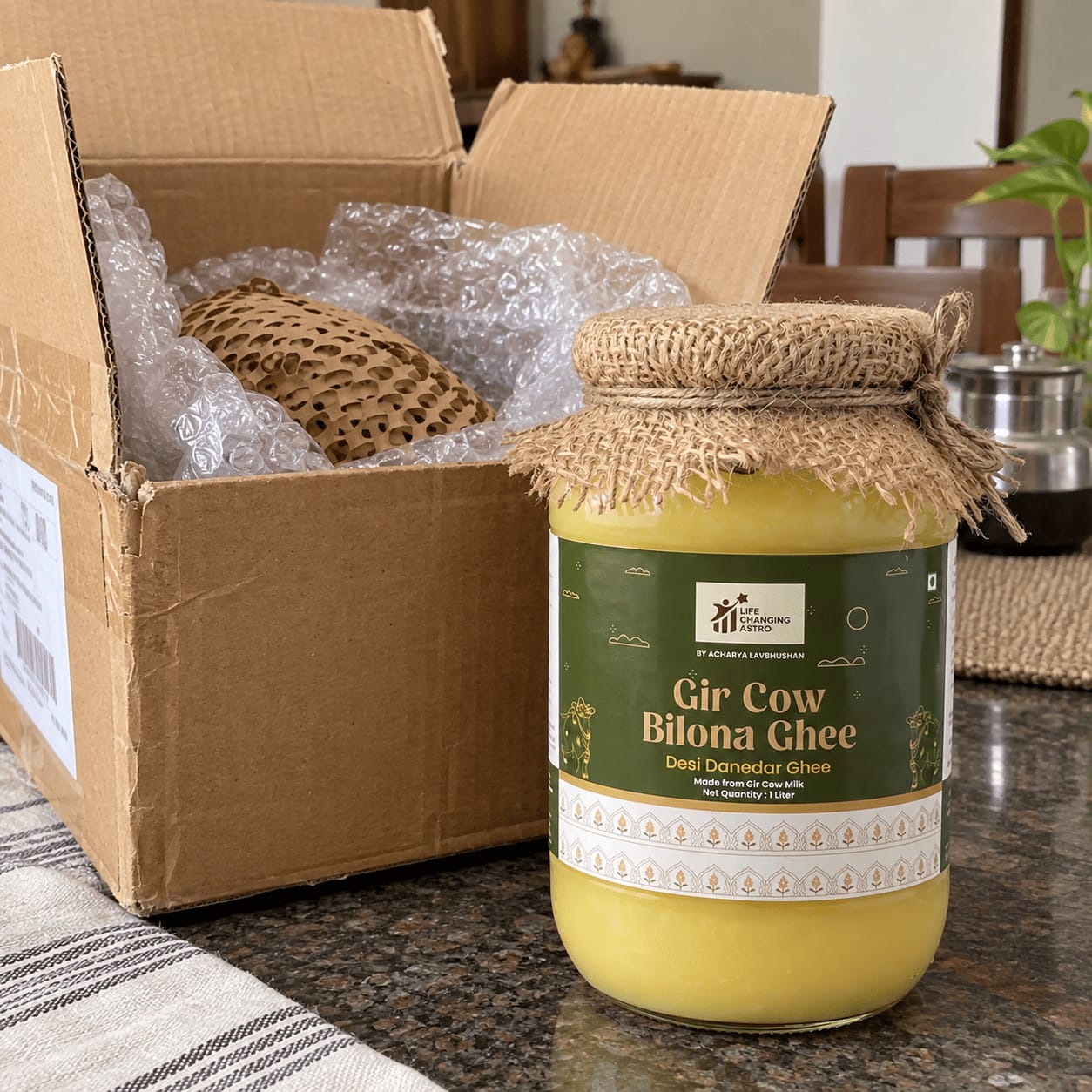 Customer photo review of Gir Cow Bilona Ghee