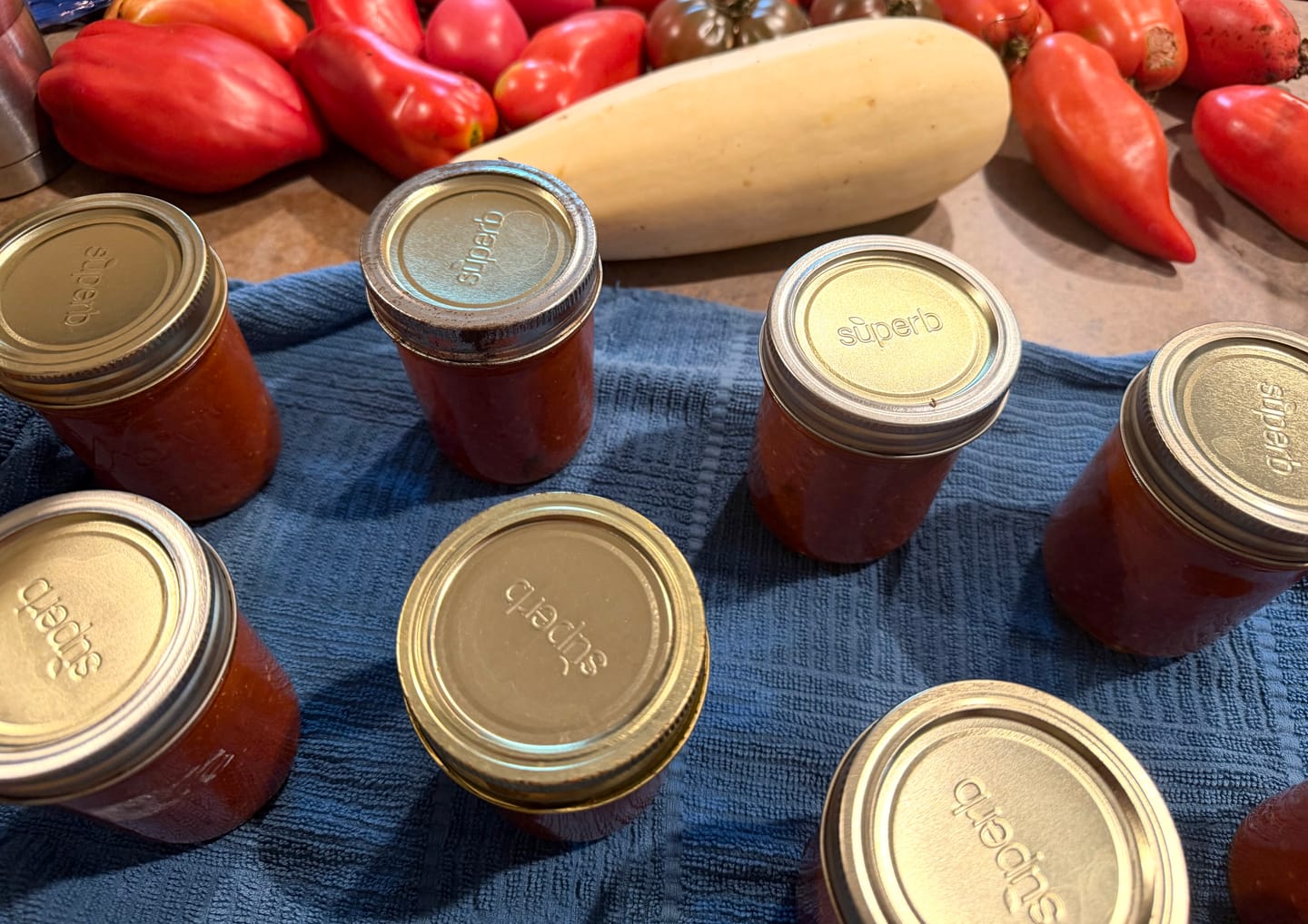 Customer photo review of Bulk Regular Mouth Canning Lids – 156 Pack
