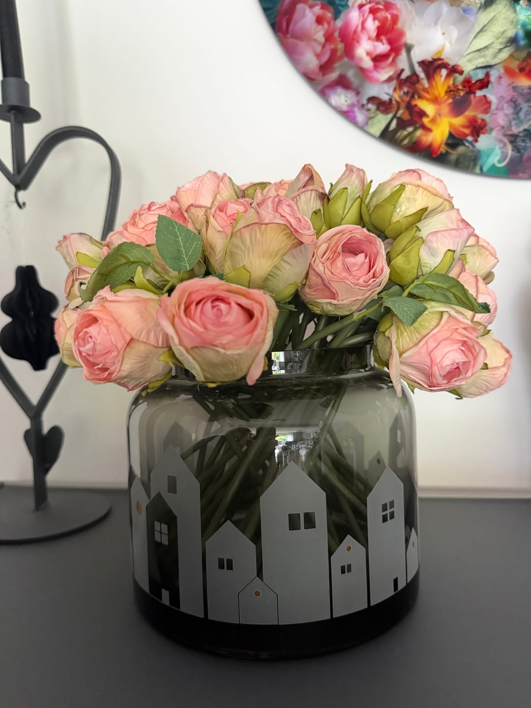 Customer photo review of Mini Rozen Boeket - Roze (20 rozen)