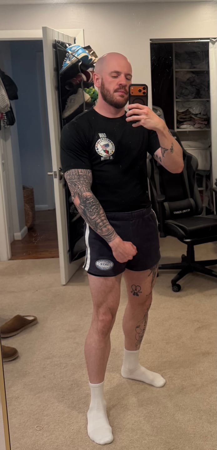 Customer photo review of Vintage Cotton Shorts - Navy