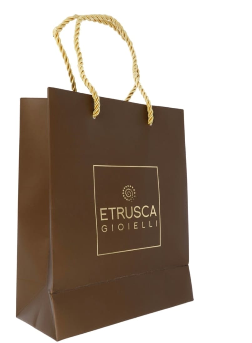 Customer photo review of Sacchetto Regalo Etrusca Gioielli - Marrone- 24x24x8