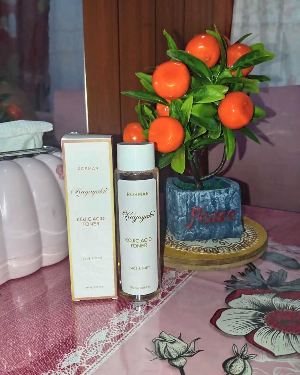 Customer photo review of ROSMAR KAGAYAKU Kojic Toner for Face and Body Whitening Moisturizing