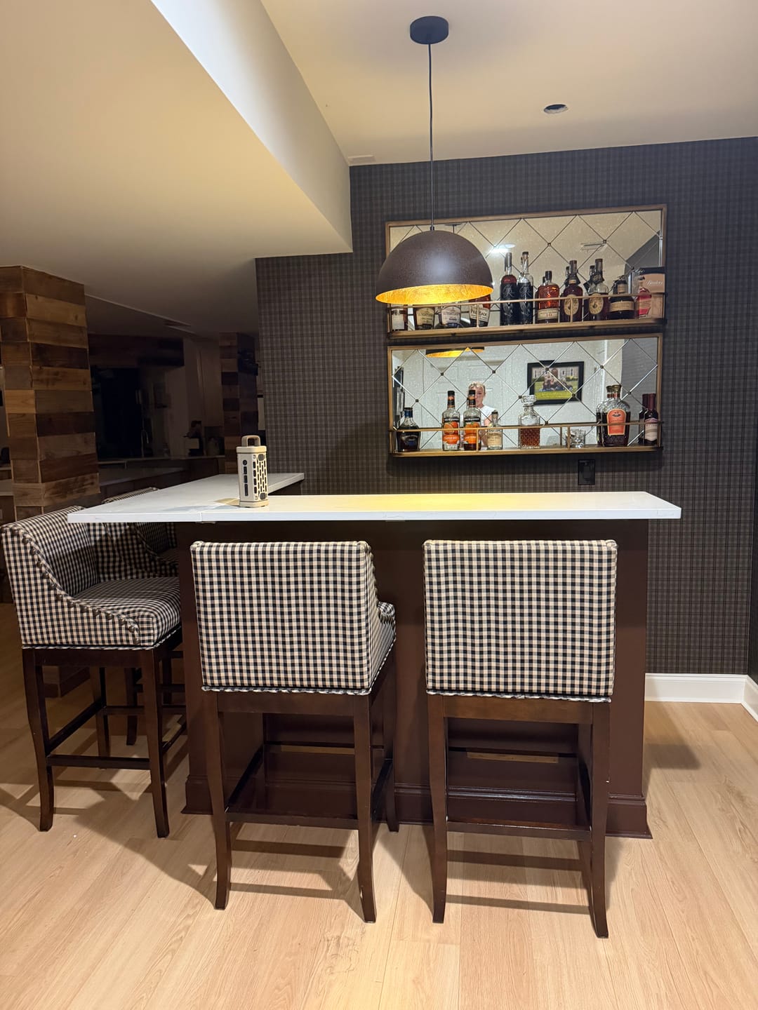 Customer photo review of Industrial Oversized Large Metal Dome Pendant Light
