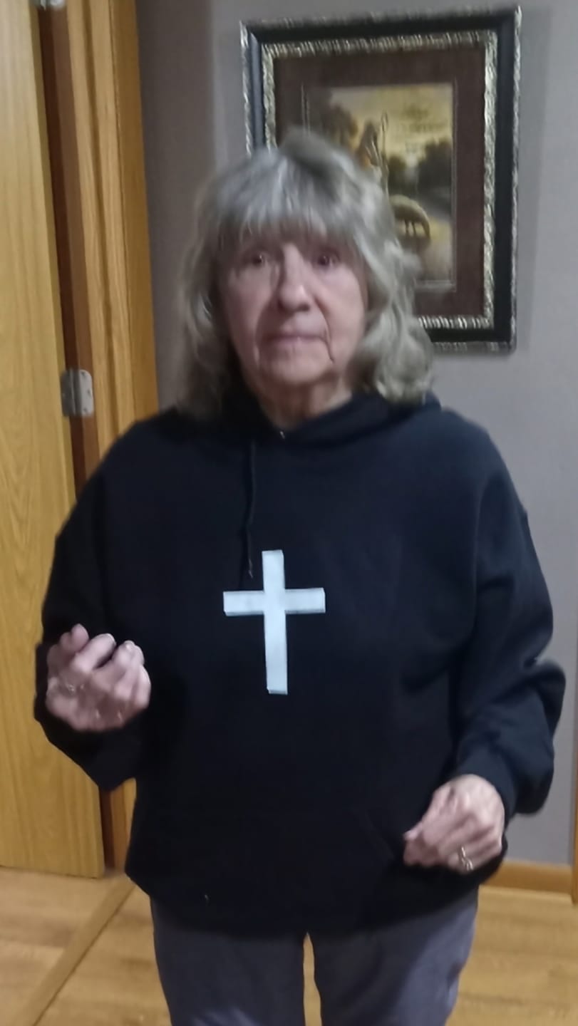 Customer photo review of Jesus Tapestry Hoodie