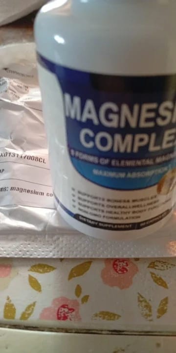 Customer photo review of Magnesio Complex 8 Formas — 1000mg | 60 Cápsulas