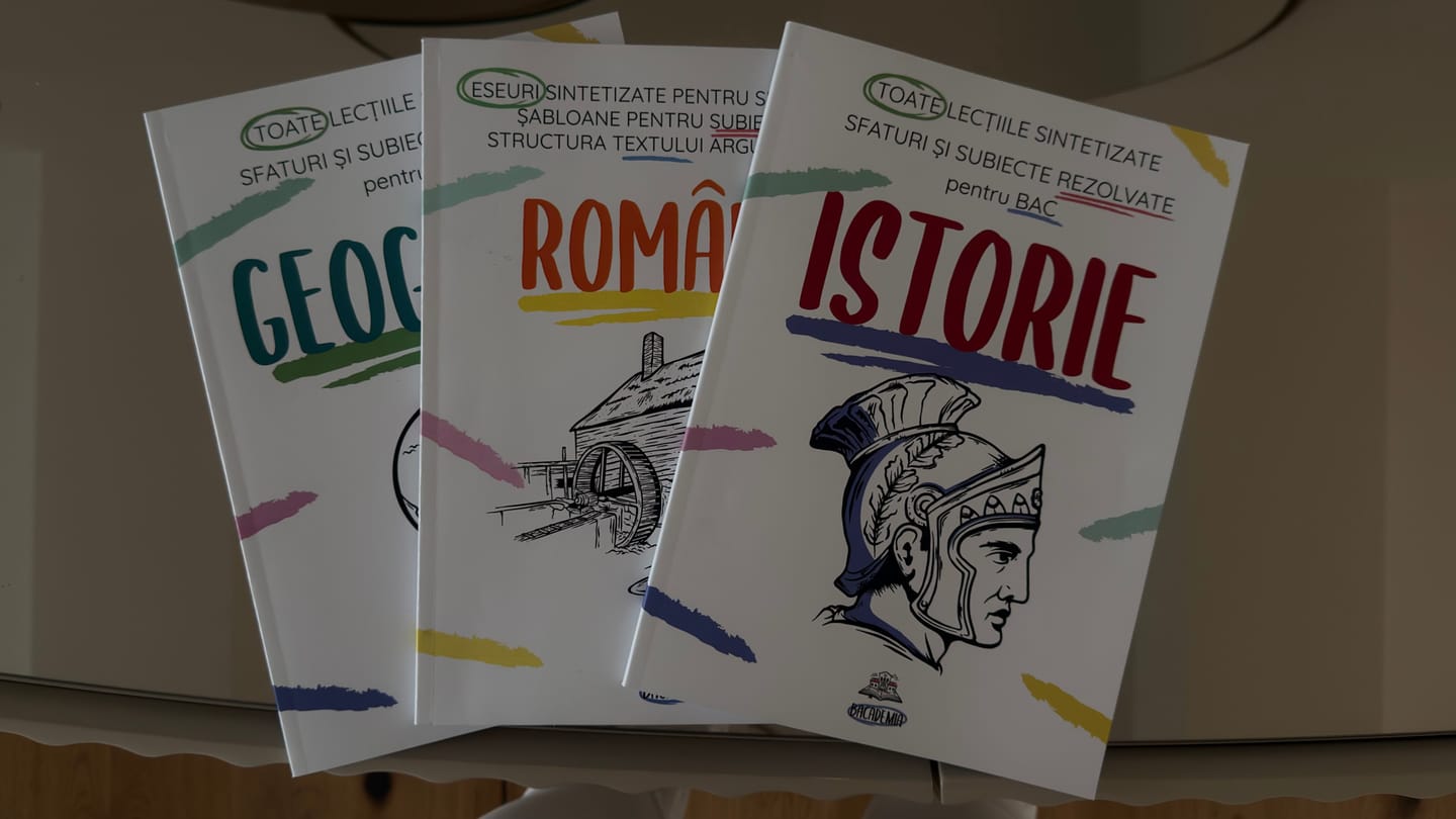 Customer photo review of Pachet Bacalaureat (Română + Istorie + Geografie) Bacademia