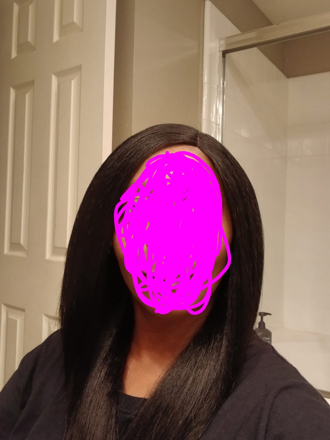 Customer photo review of LDP-FINE18 - Synthetic Swiss Lace Front Wig