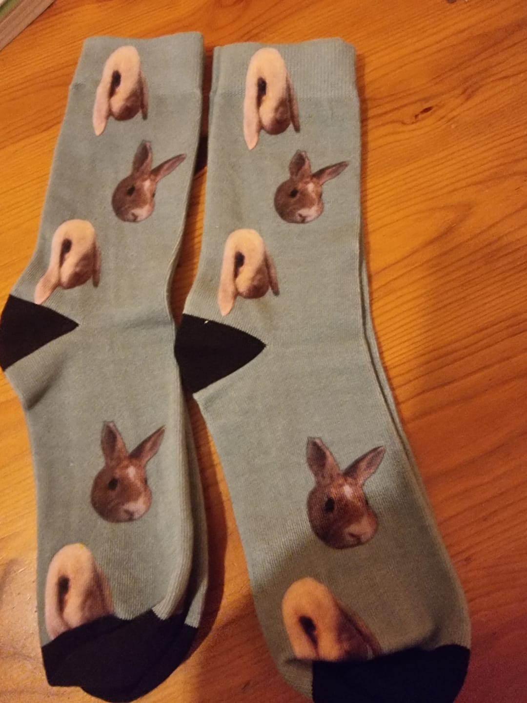Customer photo review of Personalised Socks - Your photo
