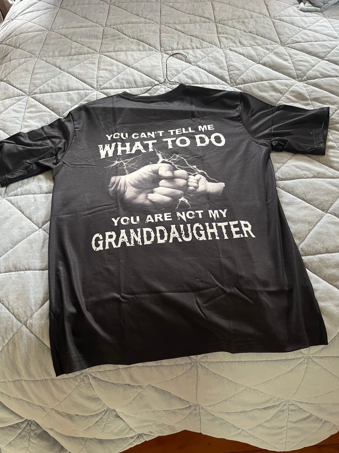 Customer photo review of My Granddaughter Premium Fit Mens Tee