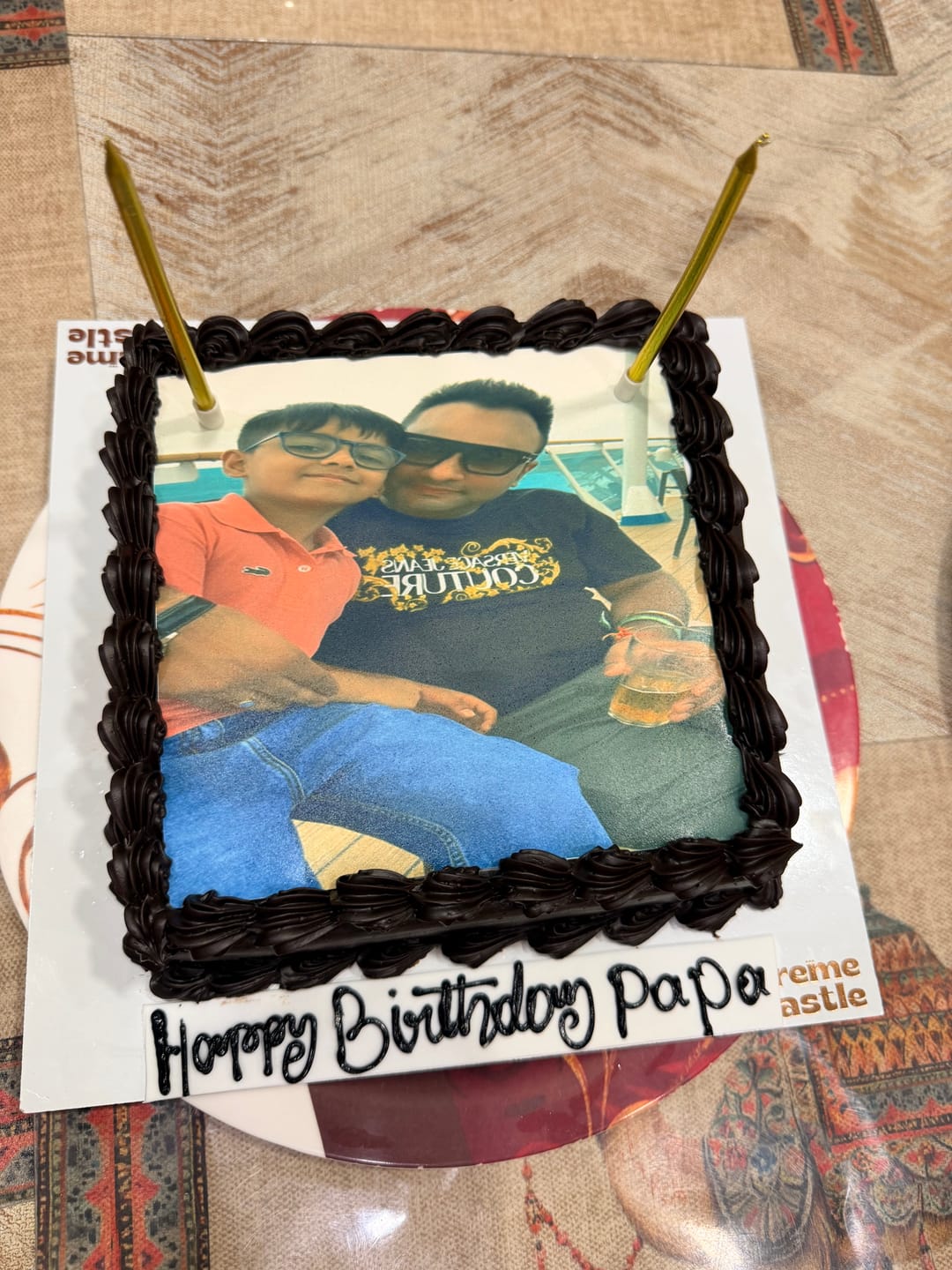 Customer photo review of Portrait Photo Cake