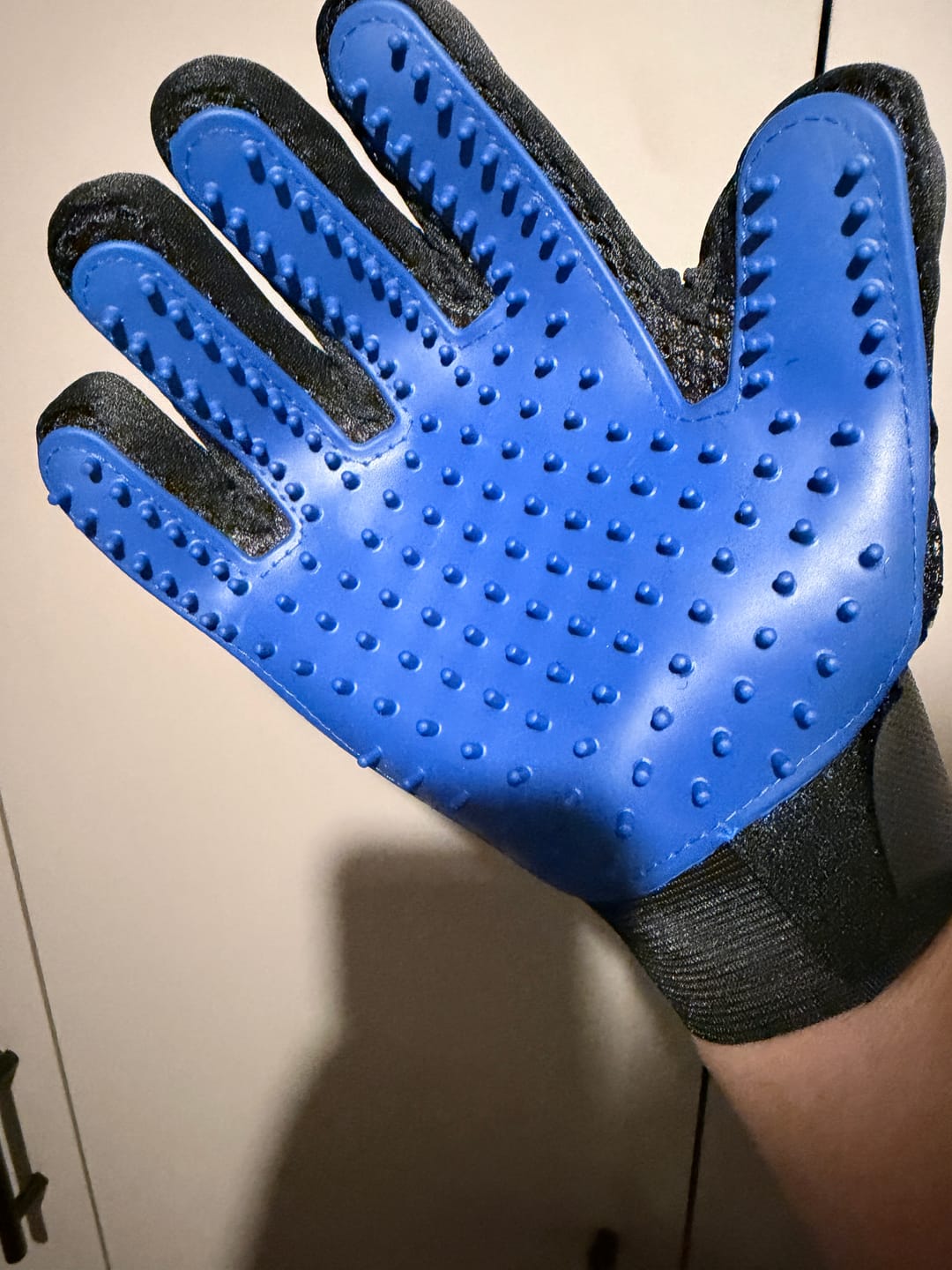 Customer photo review of Guante Quita Pelos para Mascotas – Aseo y Masaje en Uno