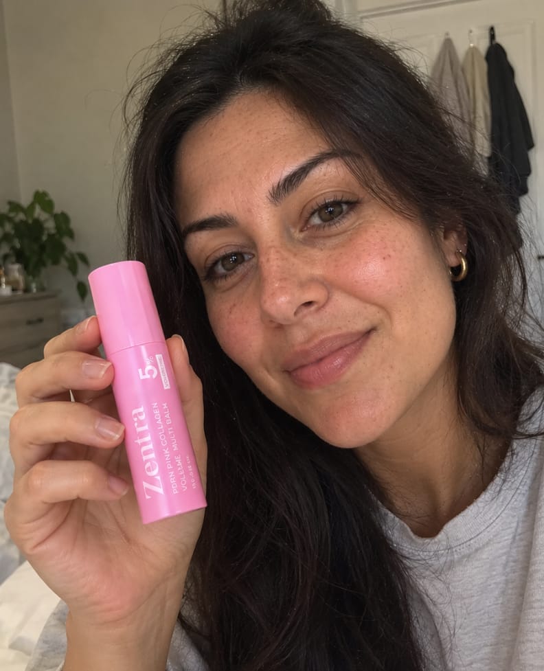 Customer photo review of pink collagen balm