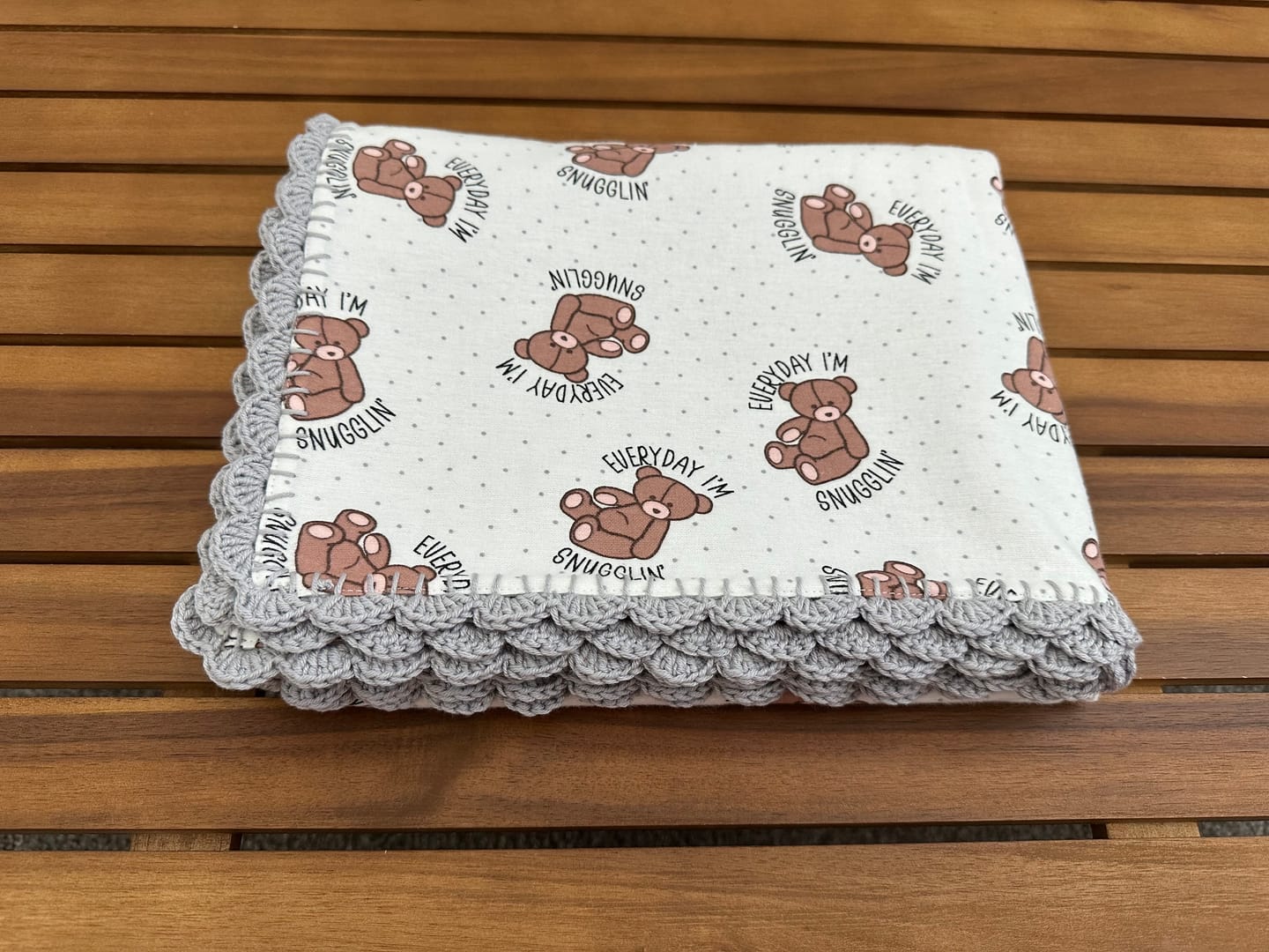 Customer photo review of Flannel: Everyday I'm Snugglin' - 100% Cotton