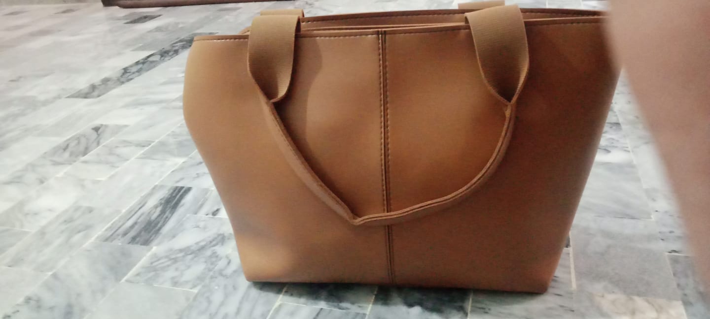 Customer photo review of Portland Tote Latte
