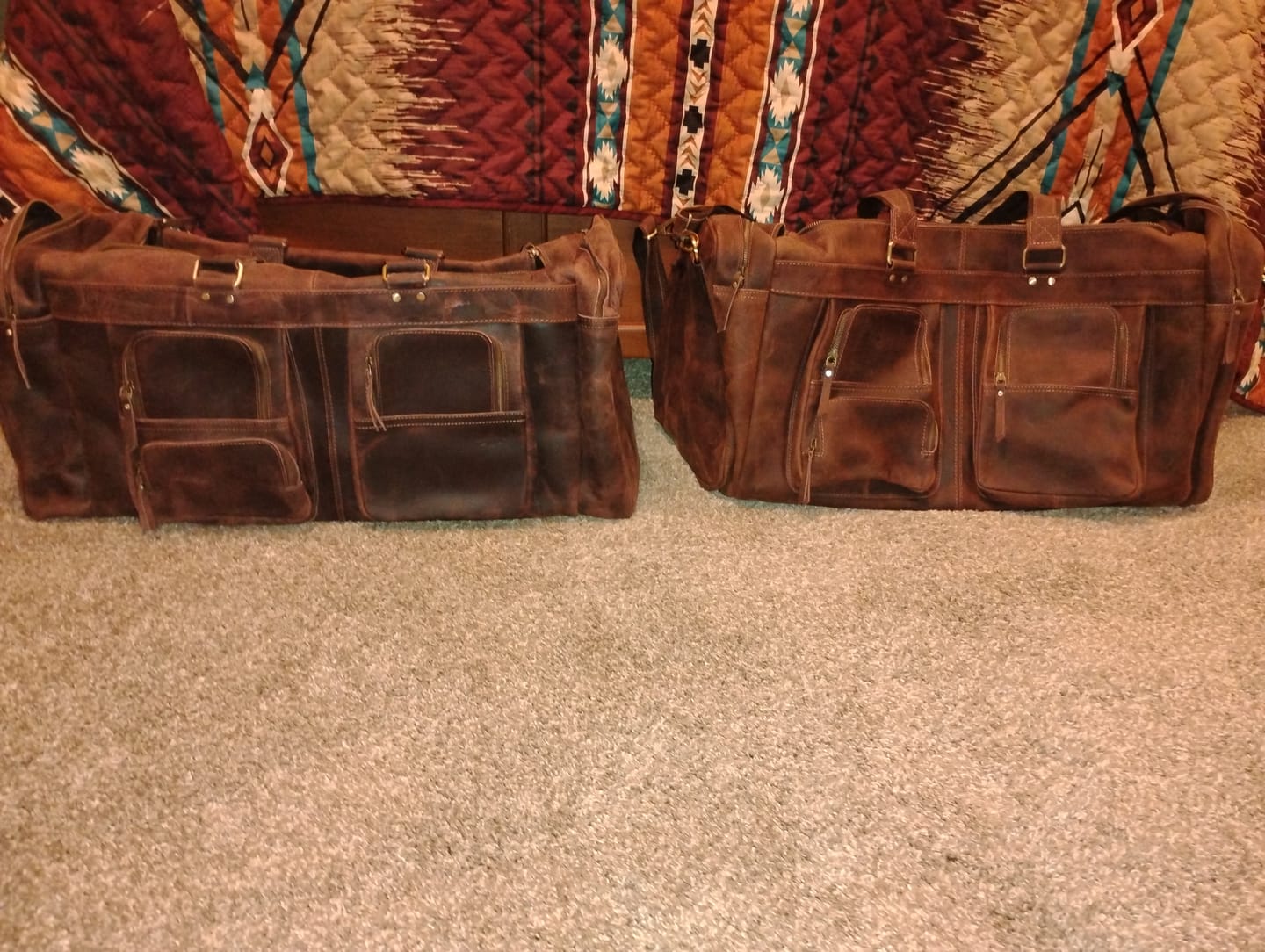 Customer photo review of Dakota Legacy Buffalo Duffle Bag