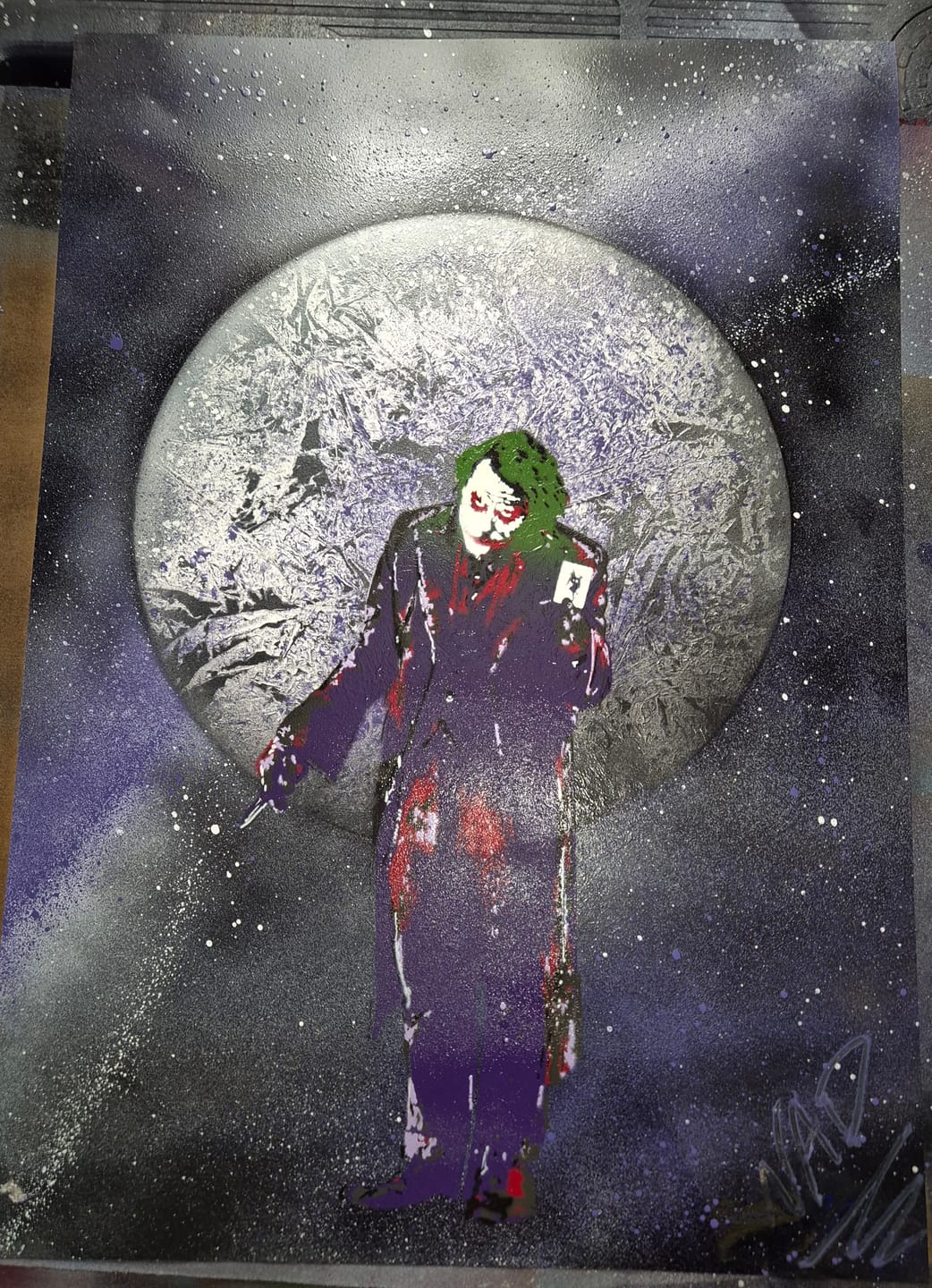 Customer photo review of HL Joker - Multi Layer Stencil - Download or Pre-cut