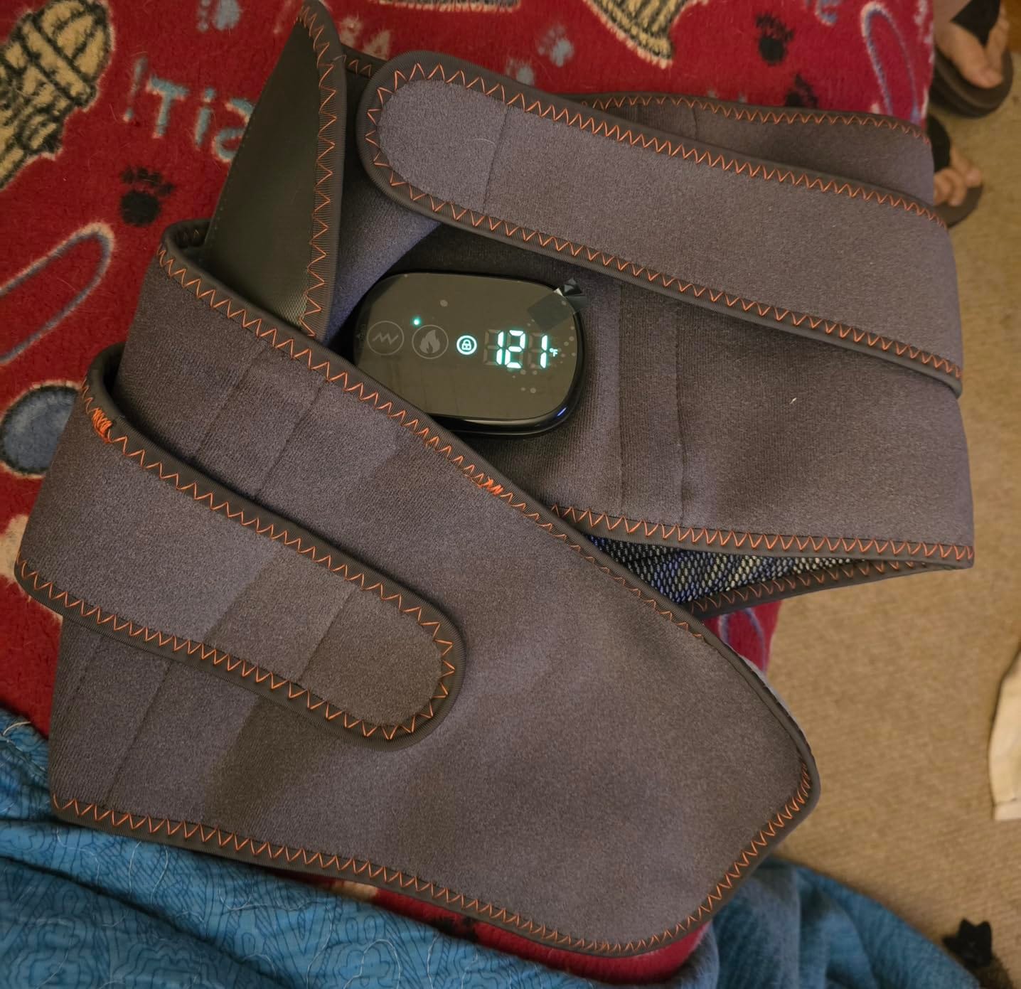 Customer photo review of OrthoHeat Heat & Massage Belt