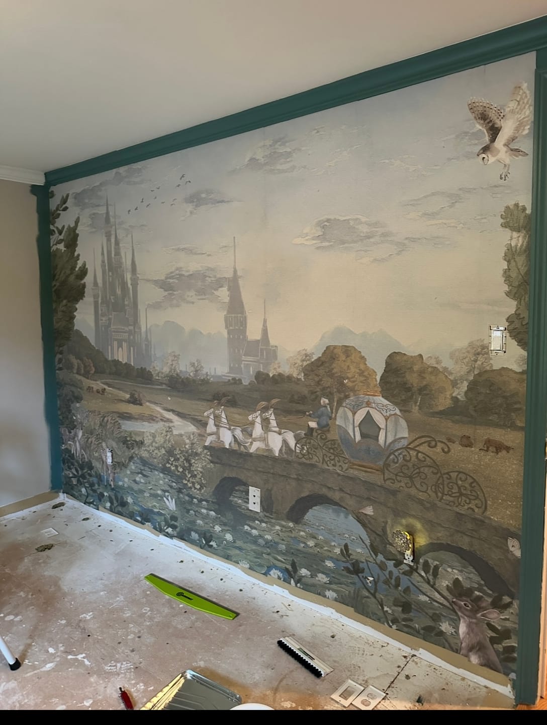 Customer photo review of Ella - Princess Castle Wallpaper Mural