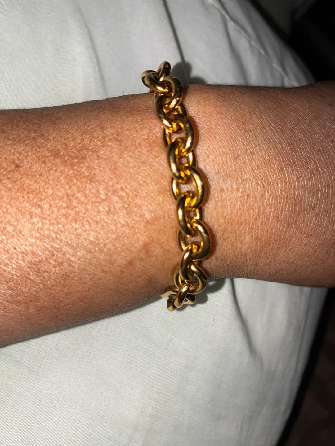 Customer photo review of Chunky Rolo Chain Bracelet