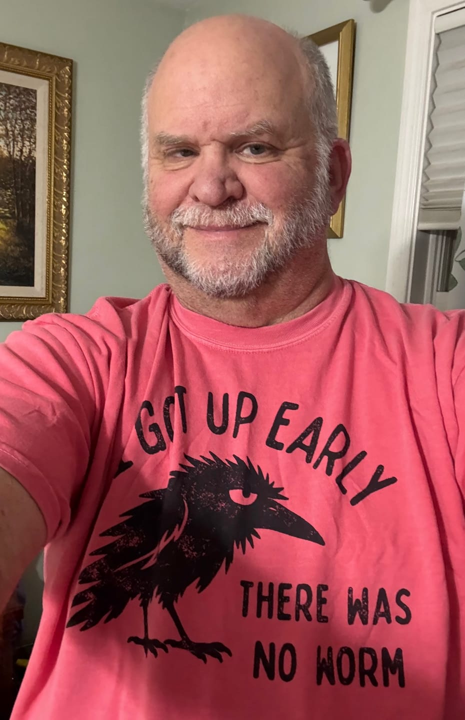 Customer photo review of No Worm Tshirt