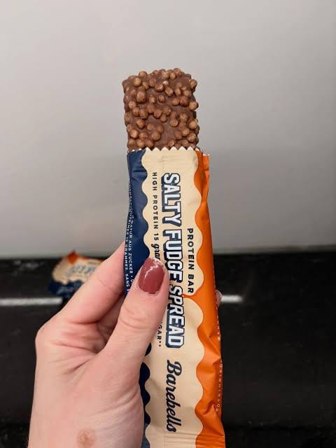 Customer photo review of BAREBELLS Salty Fudge Spread