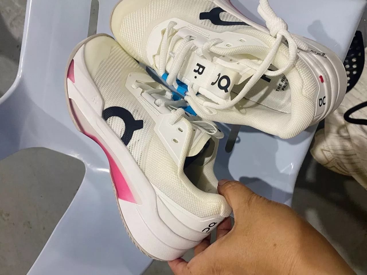Customer photo review of Roger Pro Fire White | Pink - RFW