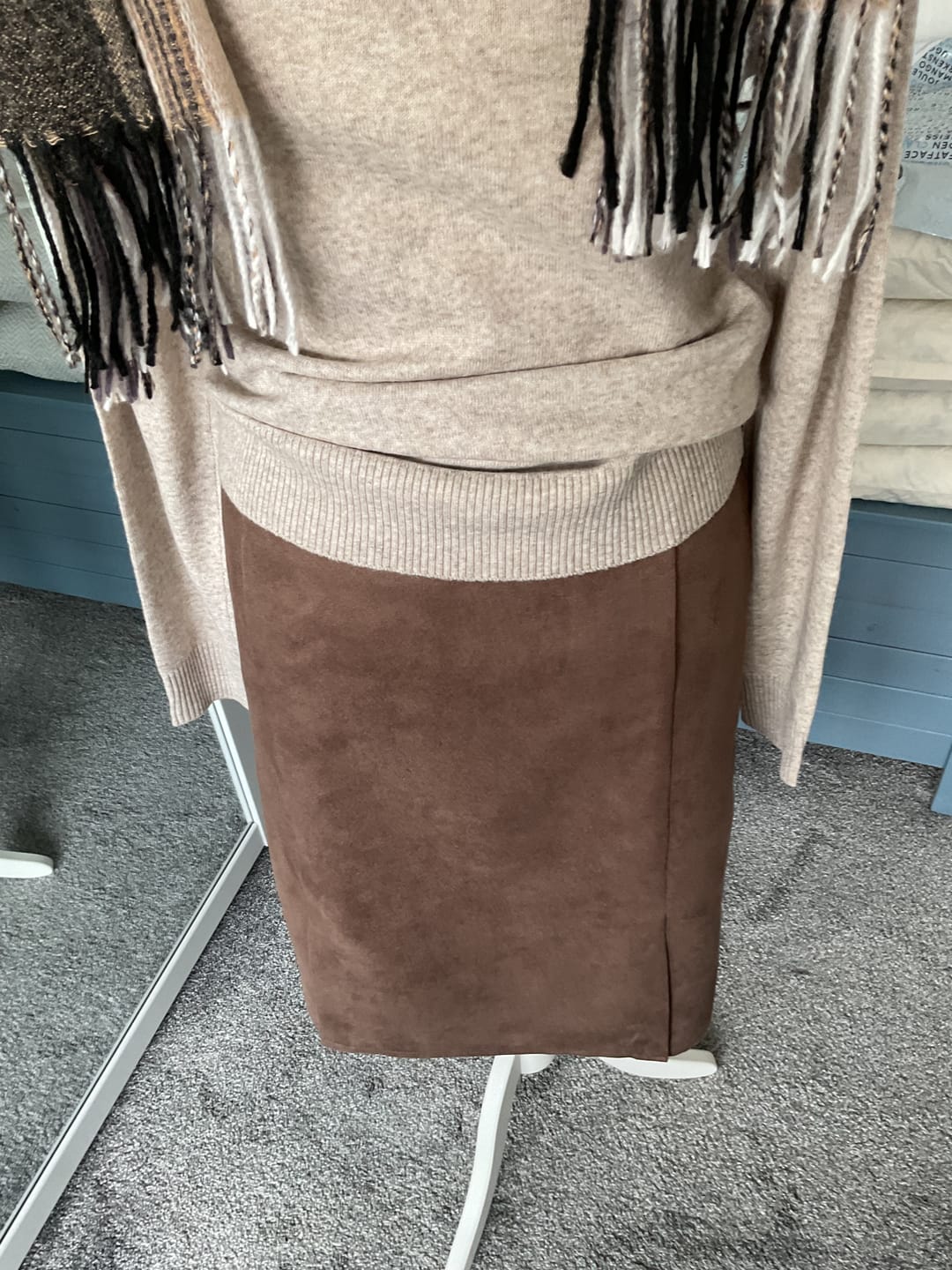 Customer photo review of Soft Touch Faux Suede Fabric