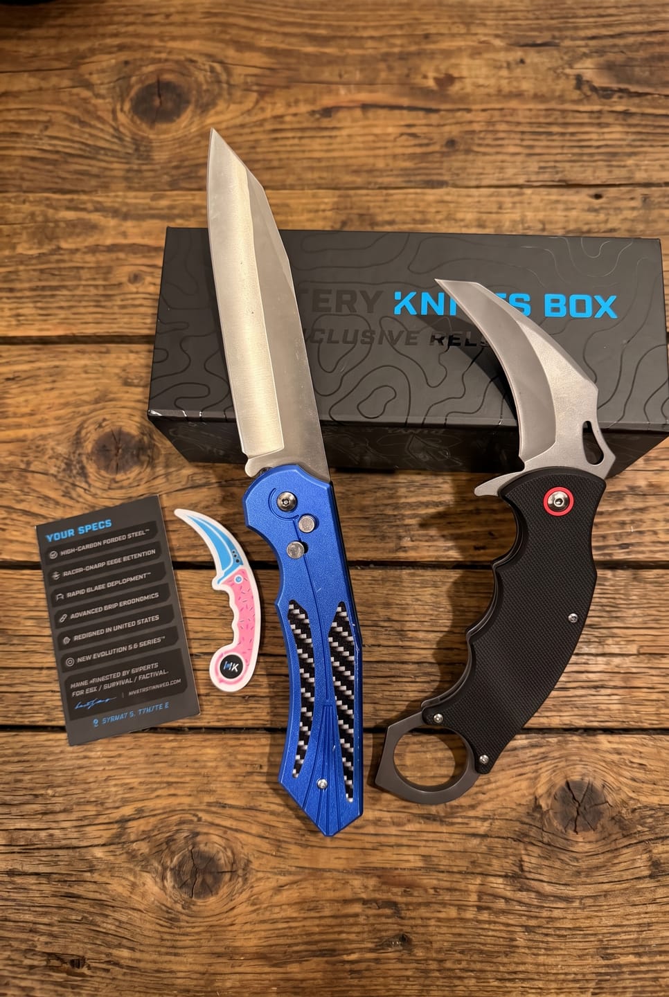 Customer photo review of MYSTERY KNIVES BOX™