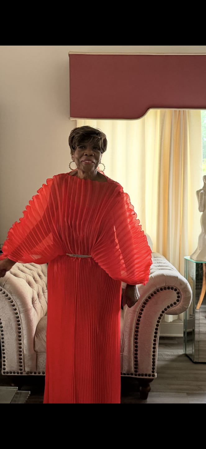 Customer photo review of Deborah Maxi Dress (blk)
