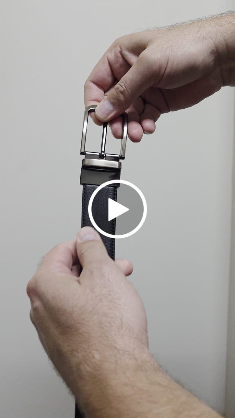 Customer video review of The Harvey Dent Belt - Reversible Stitched Full-Grain Pebbled Leather Belt