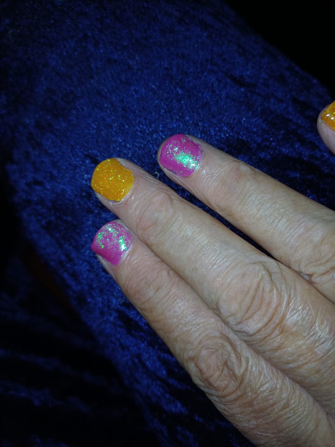 Customer photo review of Sapphire Shift Chrome Powder