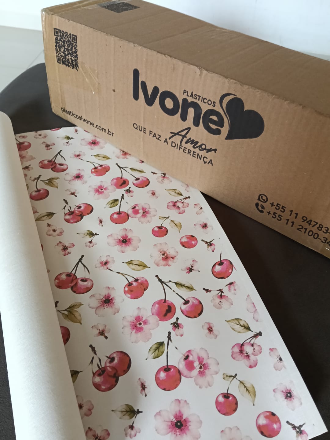 Customer photo review of Sintético Duna Estampa Jardim Sakura Máxi