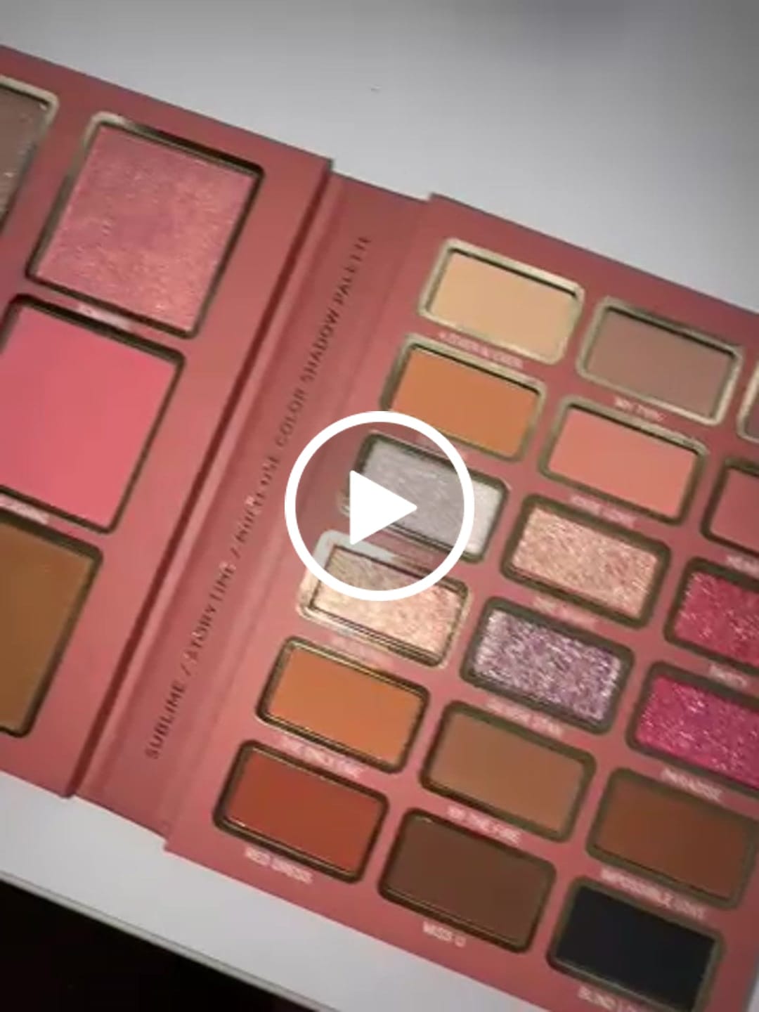 Customer video review of PALETA DE SOMBRAS STORYTIME SUBLIME