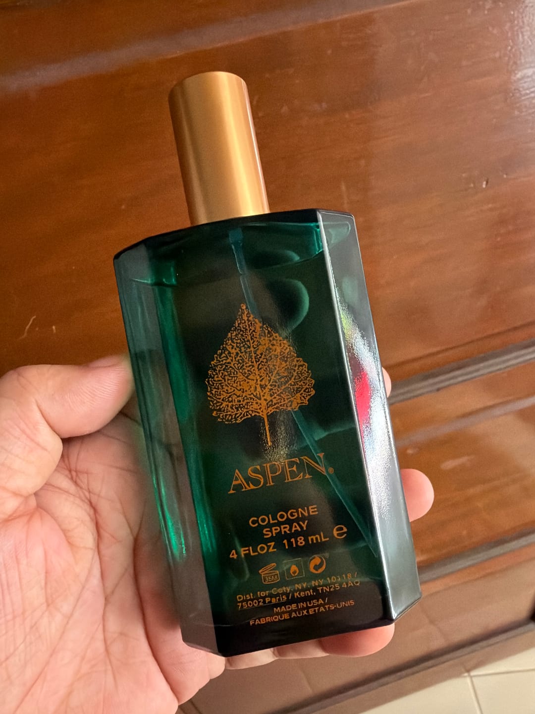 Customer photo review of Aspen Perfume for Men 118ml