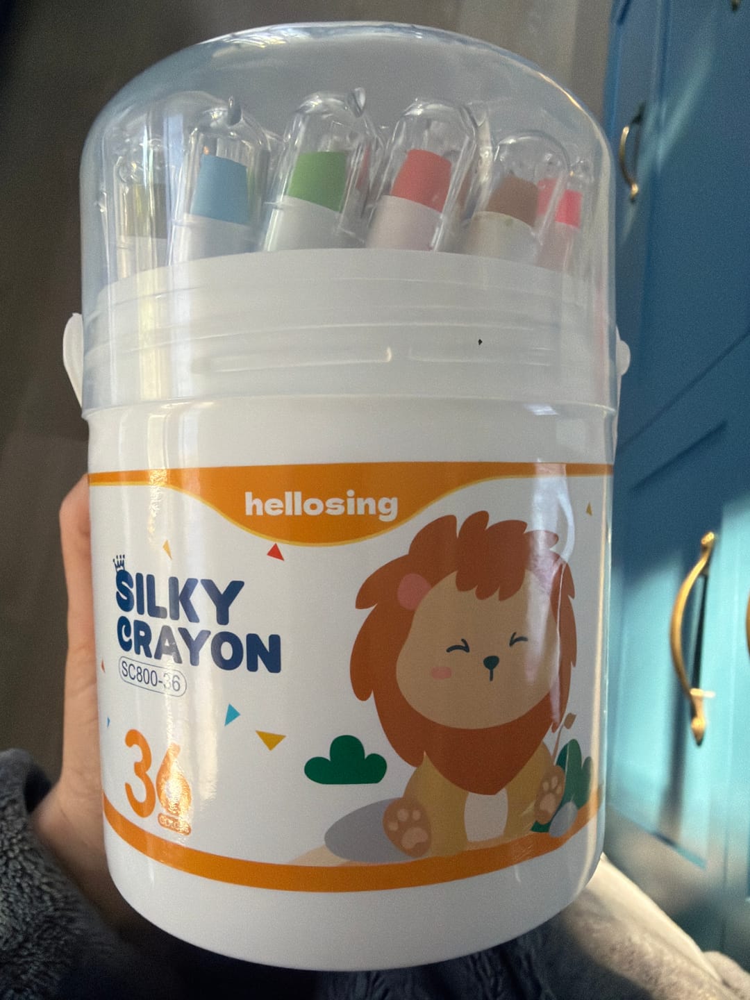 Customer photo review of CozyBub™ Washable Twist Crayons