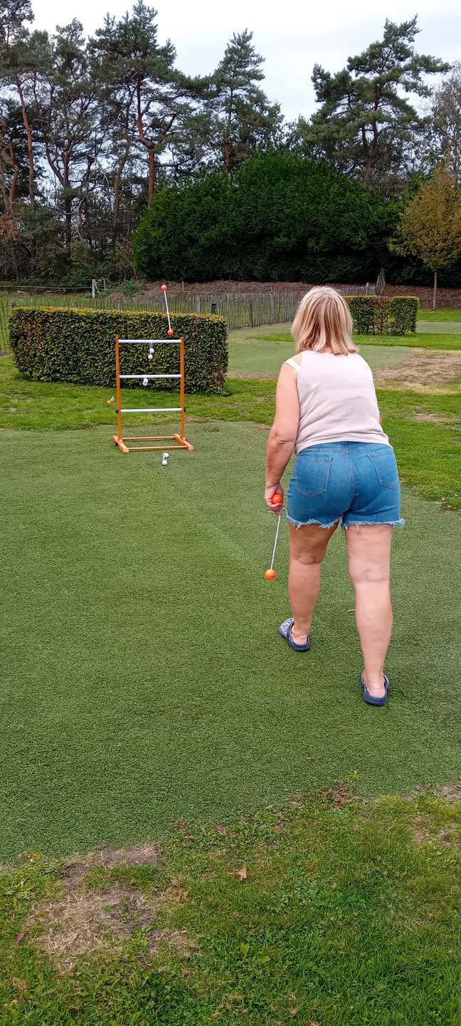 Customer photo review of Laddergolf Spinladder Set - Harde Golf Bolas