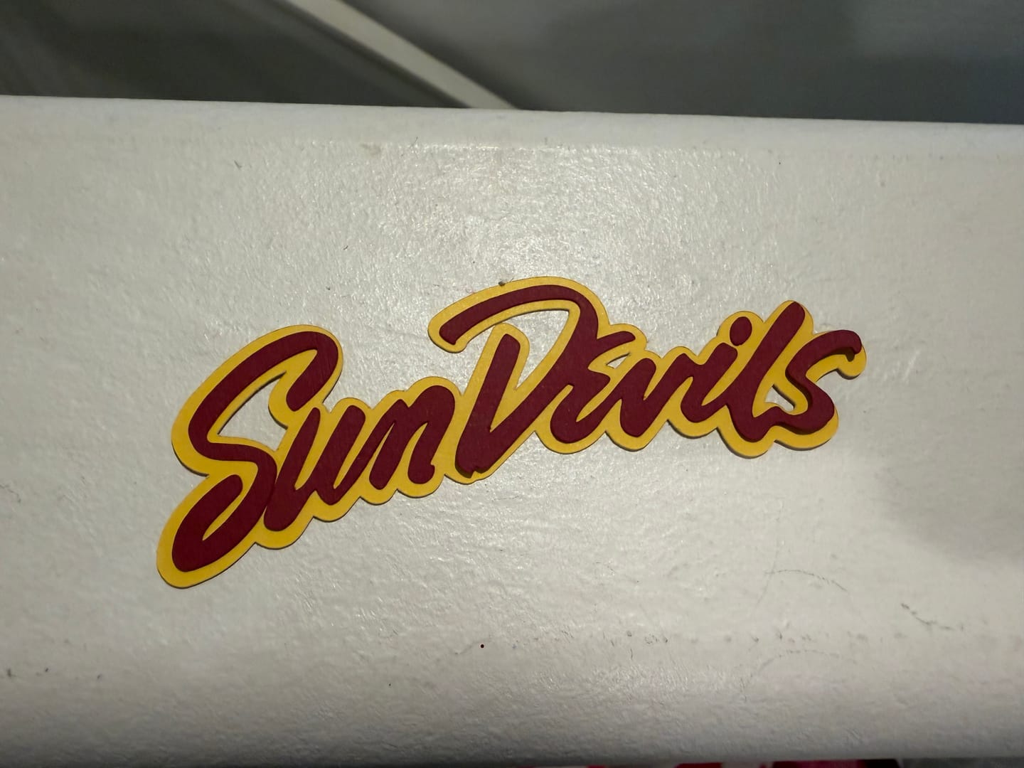 Customer photo review of Arizona State Sun Devils Wordmark 2011, Svg, Dxf, Eps, Png