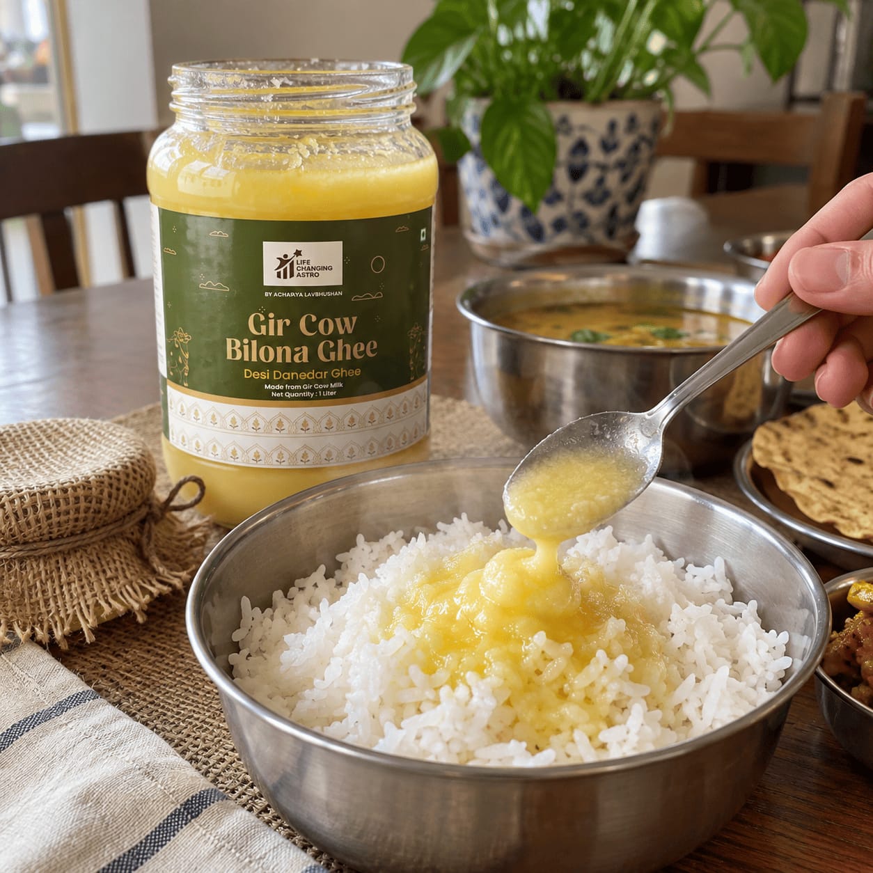Customer photo review of Gir Cow Bilona Ghee