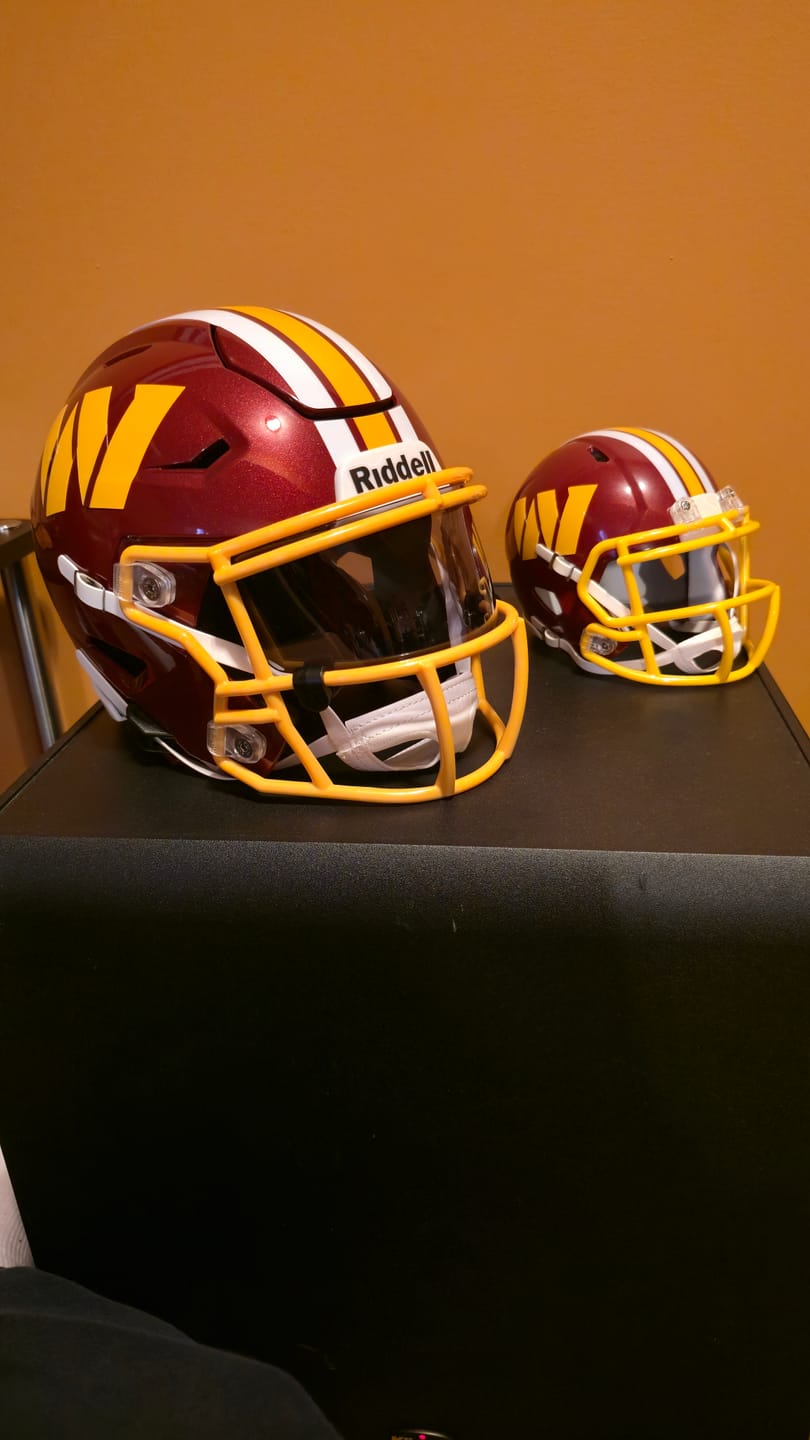 Customer photo review of Washington Commanders Riddell Speed Mini Helmet - NEW 2026